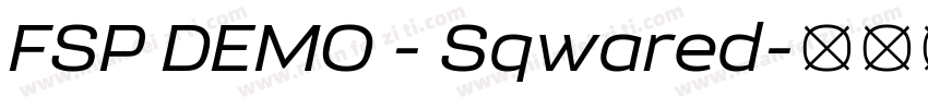 FSP DEMO - Sqwared字体转换